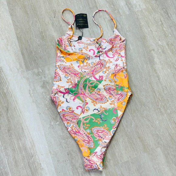 NEW Skatie Madison Cut out one piece Swimsuit in Antigua - Picture 6 of 6
